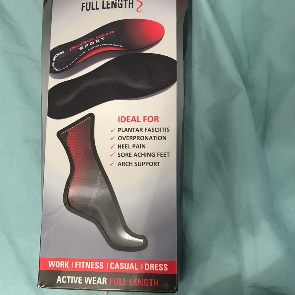 any gender full length orthotic inserts